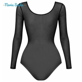 بادی آستین بلند زنانه مدل توری کد 5621