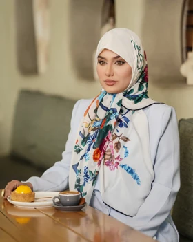 روسری دست دوز خنک حریر