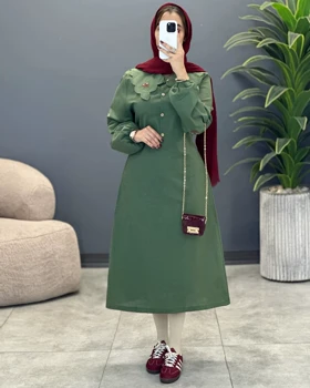 پیراهن پاپیون بهاره لینن