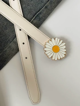 1660- کمربند دوختی 2/5 سانت پلاک دار