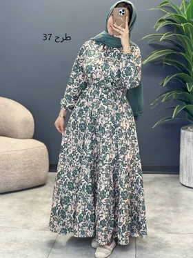 3163-پیراهن بلند نوردخت