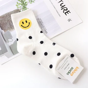 جوراب ساق‌دار طرح ایموجی