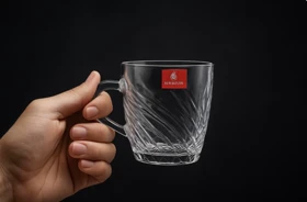 لیوان چای دسته دار طرحدار 6 عددی