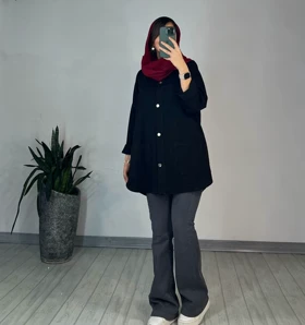 مانتو کتان پاییزه جانا