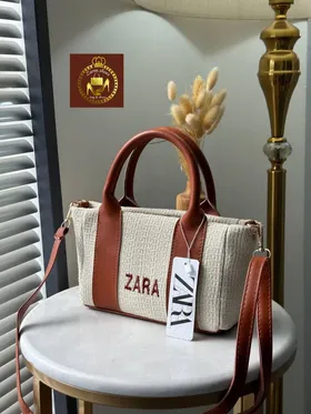 کیف زنانه کوچک کنفی دستی و دوشی زارا