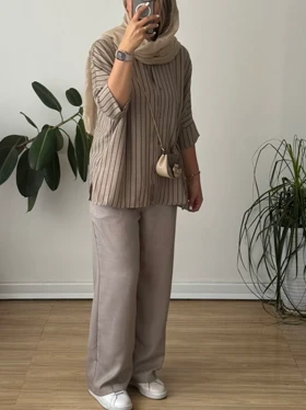 ست مانتو شلوار گلایل 1