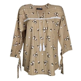 تونیک زنانه گل‌دار منگوله‌دار
