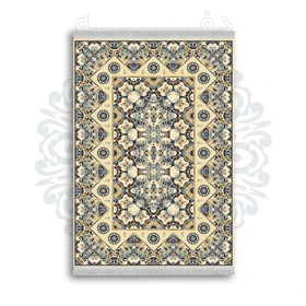 *جدید* فرشینه از جنس پارچه شانل مخمل ترک طرح فانتزی برند دفه کد 126