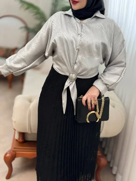 شومیز ساتن ساغر 3115