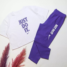 ست کراپ شلوارک just do it کد 497