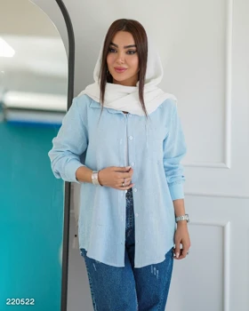 مانتو شومیزی مدل سولینا کد 2205
