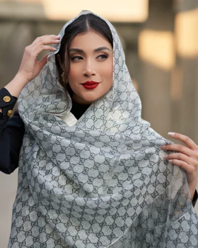 شال ویسکوز طرح مارک گوچی 20551