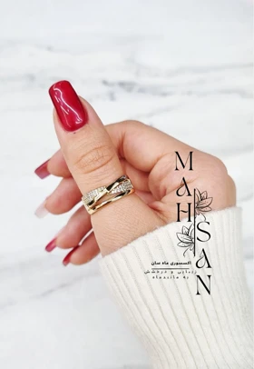 انگشتر زنانه طرح حلقه ازدواج کد WOMAN16 سایز 7