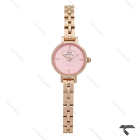 ساعت دنیل ولینگتون مینی Petite زنانه رزگلد صفحه صورتی بند فلزی DW-10699-L