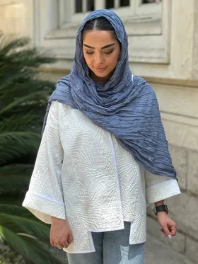 شال حریر چروک اشکی وارداتی 3736