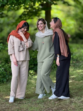 ست مانتو شلوار گیسو