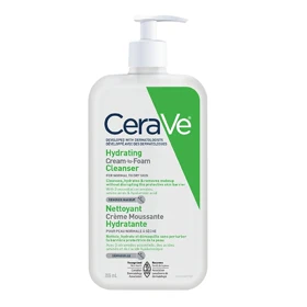 کرم فوم شوینده پوست نرمال تا خشک 236 میل CeraVe Hydrating Cream-to-Foam Cleanser