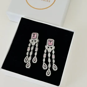 گوشواره زنانه طرح جواهر کد 812