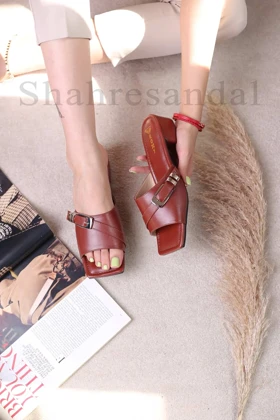 کفش صندل زنانه پاشنه‌دار کد 812