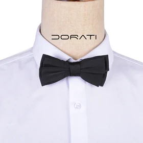 پاپیون مشکی ساده ساتن 7165