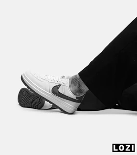 کفش مردانه و زنانه سفید طوسی NIKE AIR FORCE