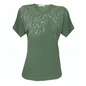 بلوز زنانه مجلسی ویسکوز نگین‌دار