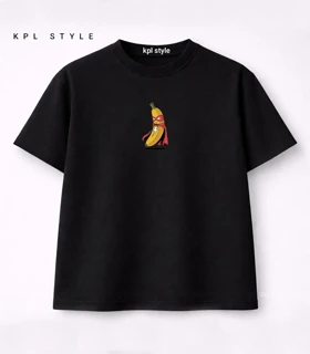 تیشرت باکسی مردانه و زنانه طرح Banana کد 1341