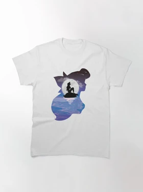 تیشرت the little mermaid طرح Dream it