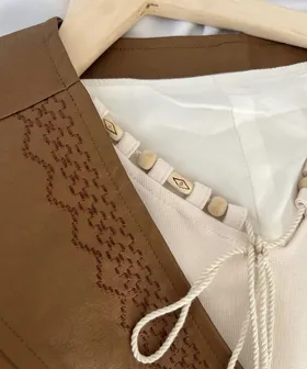 پیراهن و جلیقه چرم✨