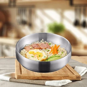 کاسه دوجداره استیل سیلور یونیک پلاس / Unique plus در سه سایز