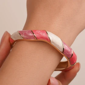 دستبند النگویی میناکاری