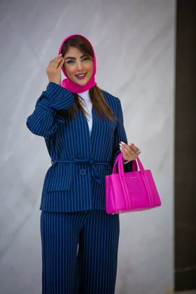 ست کت و شلوار آستین بند دار