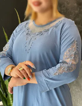 بلوز گلدوزی باران کد : B007