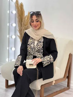 مانتو مازراتی یقه ترکیبی