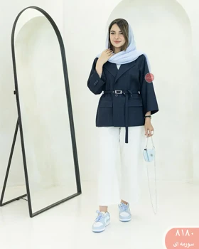 کت کمربندپانچی 8180