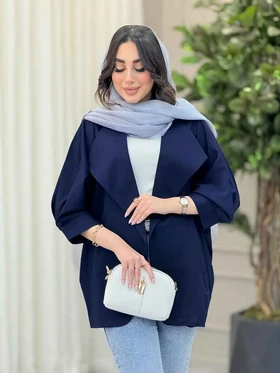 مانتو دو جیب آستین پیله کاملیا