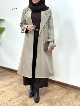 ترنچ کت آستردار ضد آب پانیذ