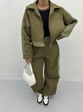 ست کت و شلوار سگک دار