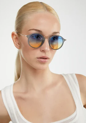 عینک آفتابی دی فرانکلین مدل D.franklin Roller TR90 Milky Blue Grey / Grad Blue