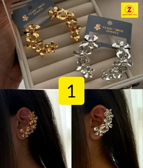 گوشواره فانتزی زنانه بزرگ دفرمه
