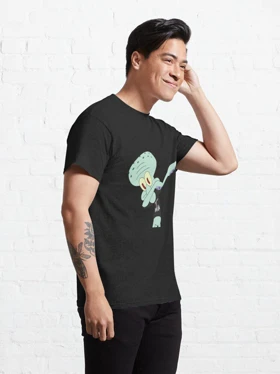 تیشرت Spongebob تیشرت باب اسفنجی طرح Squidward dab