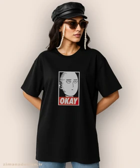 تیشرت لش مردانه و زنانه طرح وان پانچ من شخصیت سایتاما کد 899