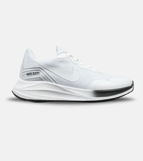 کفش کتانی مردانه و زنانه سفید مشکی Nike air zoom مدل 4543