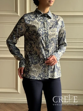 شومیز یقه مردانه طرحدار