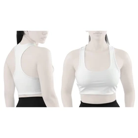 نیم‌تنه ورزشی زنانه اویشو مدل PB-4L1193 سفید