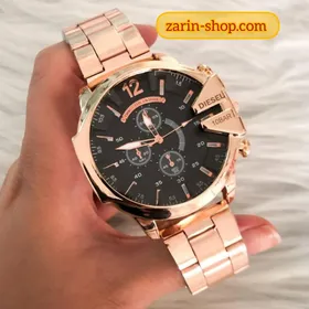 ساعت مردانه دیزل شاخدار رزگلد
