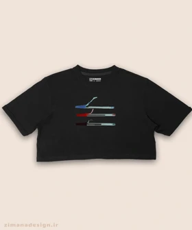 کراپ زنانه نوستالژی طرح خودکار جویده شده