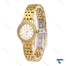 ساعت زنانه الکسا A2006 طلایی دورنگین Alexa-6148-L