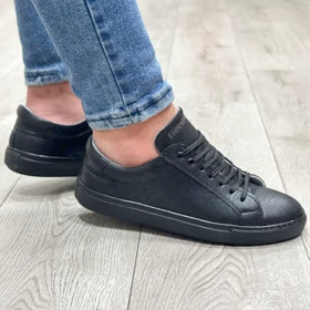 کفش ونس مردانه مدل برشکا bershka رنگ مشکی