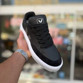 کتانی Veja مشکی طوسی سایز بزرگ کد 6546